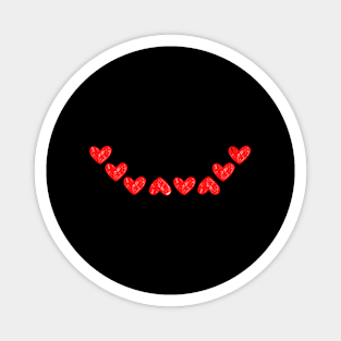 Smiley heart red Magnet